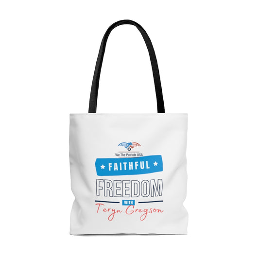 Faithful Freedom with Teryn Gregson Tote Bag